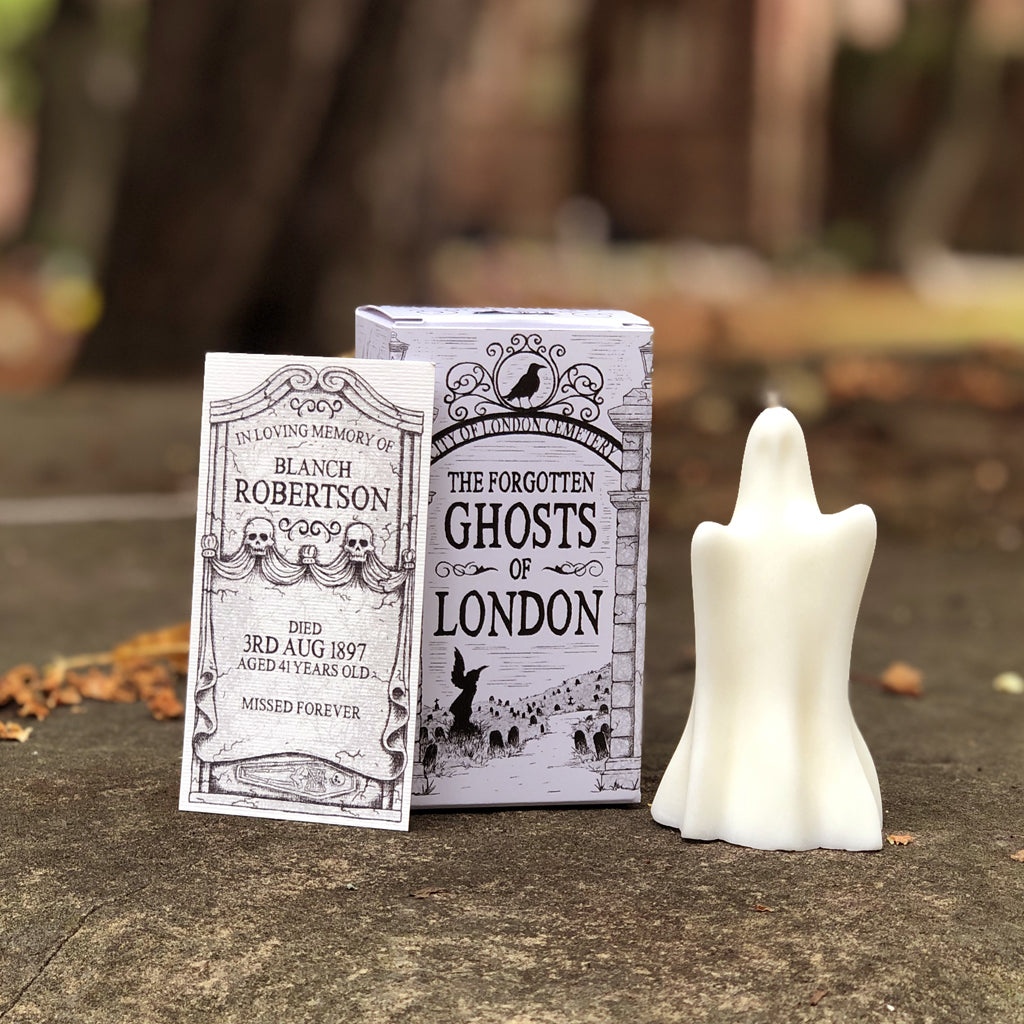 One of these delightful ghouls could be haunting your home this Autumn season! Find your kindred spirit with your very own "Forgotten Ghost of London" - each spook comes with a unique headstone certificate detailing their characteristics - which special spectre will you home this Halloween?  Home Sweet Haunted Home!