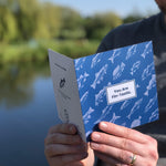 Load image into Gallery viewer, For the Fin-Tastic sole in your life, our fish-friendly greetings card comes complete with a kraft paper envelope and is blank inside for your message - each of our cards arrives packed in a sealed compostable bag.  Our delightful range of greetings cards are perfect for all occasions!  Greetings card size is 15cm x 15cm  Check out our other themed-designs in the Scullery section!
