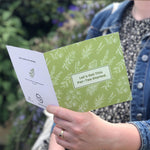 Load image into Gallery viewer, A greetings card for all you par-tea animals! (By that we mean cups of tea and garden centres!) Complete with kraft paper envelope and blank inside for your message - each of our cards arrives packed in a sealed compostable bag.  Our delightful range of greetings cards are perfect for all occasions!  Greetings card size is 15cm x 15cm   Check out our other themed-designs in the Scullery section!
