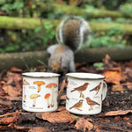 Load image into Gallery viewer, toadstool and garden birds mugs
