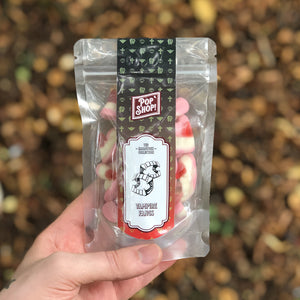 Sink your teeth into these fruit flavour fang-shaped gums. Strawberry, creamy and bloody delicious!