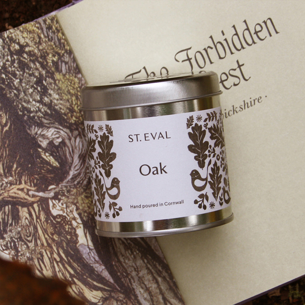 Part of the St. Eval Folk Collection, Oak is a soft and woody oakmoss scent cosseted in rich, warm spice. A masculine fragrance, this scent captures the feeling of walking through a secret forest and stumbling through folk stories of old, Robin Hood or King Arthur - an enchanting escape from the modern day.
